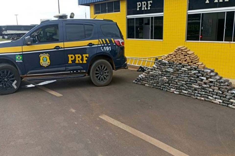 Polícia Rodoviária Federal apreende 220 kg de maconha em Vilhena