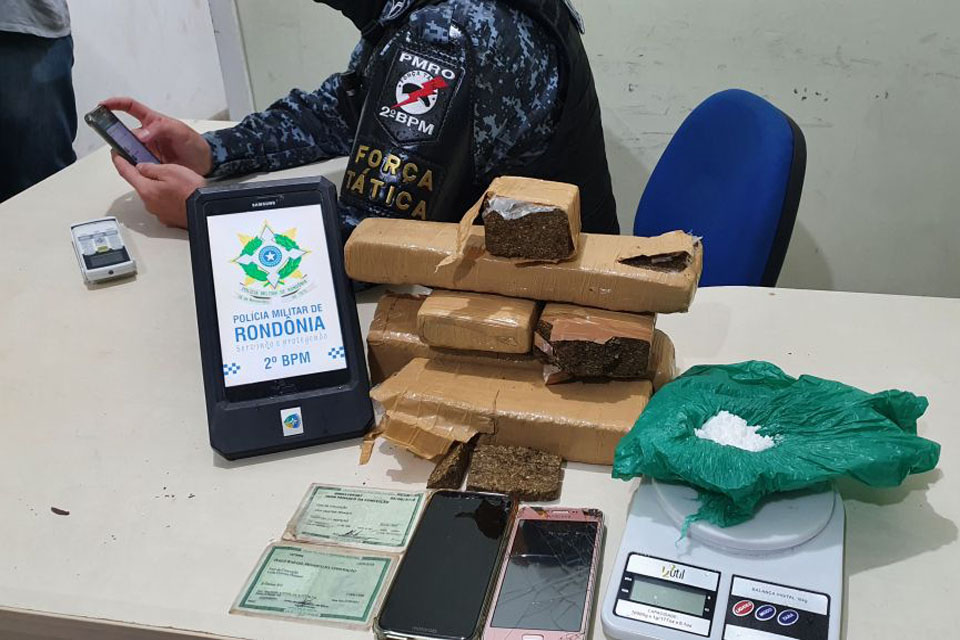 Irmãos são presos com  3,5 KG de Maconha em Ji-Paraná