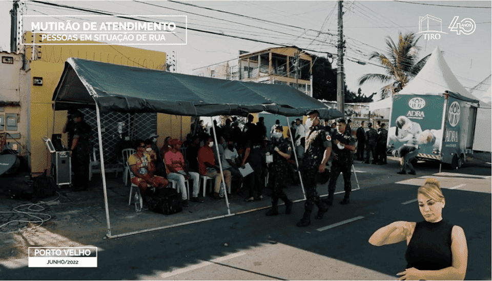 Rondônia foi o primeiro estado da região norte a receber o Mutirão de atendimento a população de rua