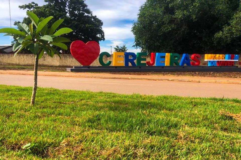 Município tem implantação de paisagismo e letreiro com o nome da cidade