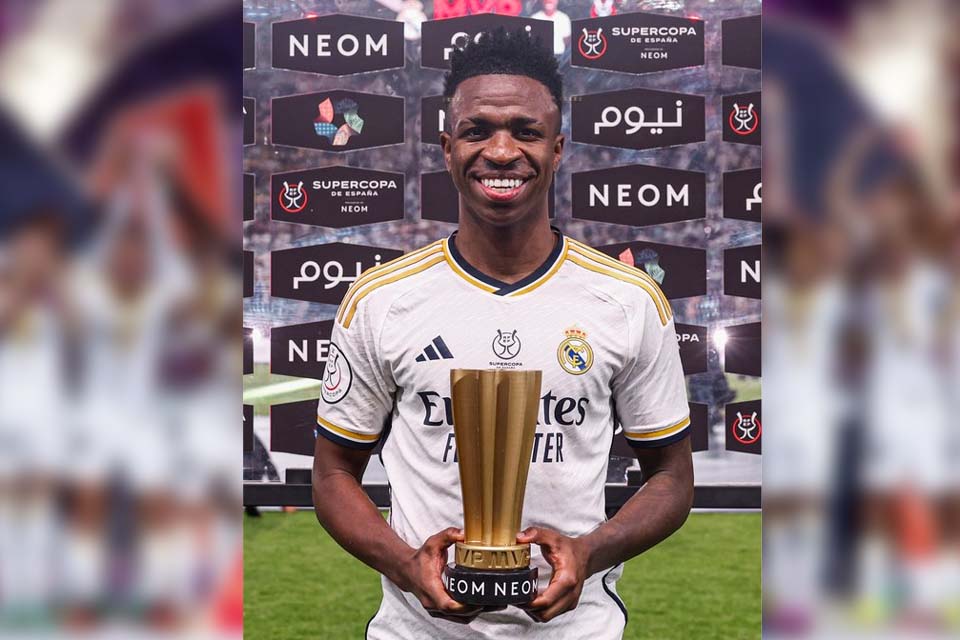 Vinícius Júnior brilha e Real Madrid conquista Supercopa da Espanha