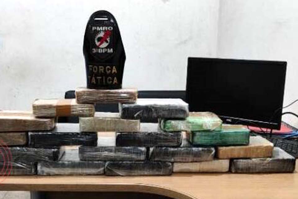 Morador de Vilhena é preso com mais de 21 kg de cocaína em Colorado