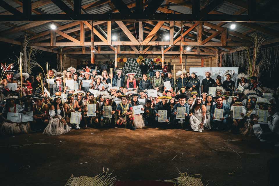 Em iniciativa inédita, Justiça de Rondônia realiza casamento comunitário indígena na Aldeia Gavião 