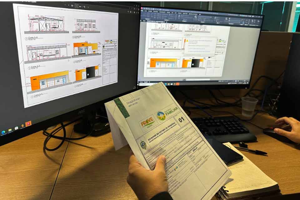As plantas baixas das propriedades rurais são desenvolvidas pelo engenheiro da Seagri