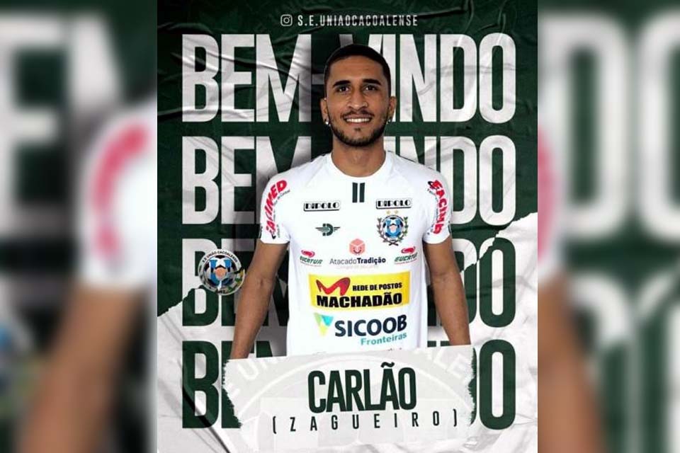 União Cacoalense confirma volta do zagueiro Carlão