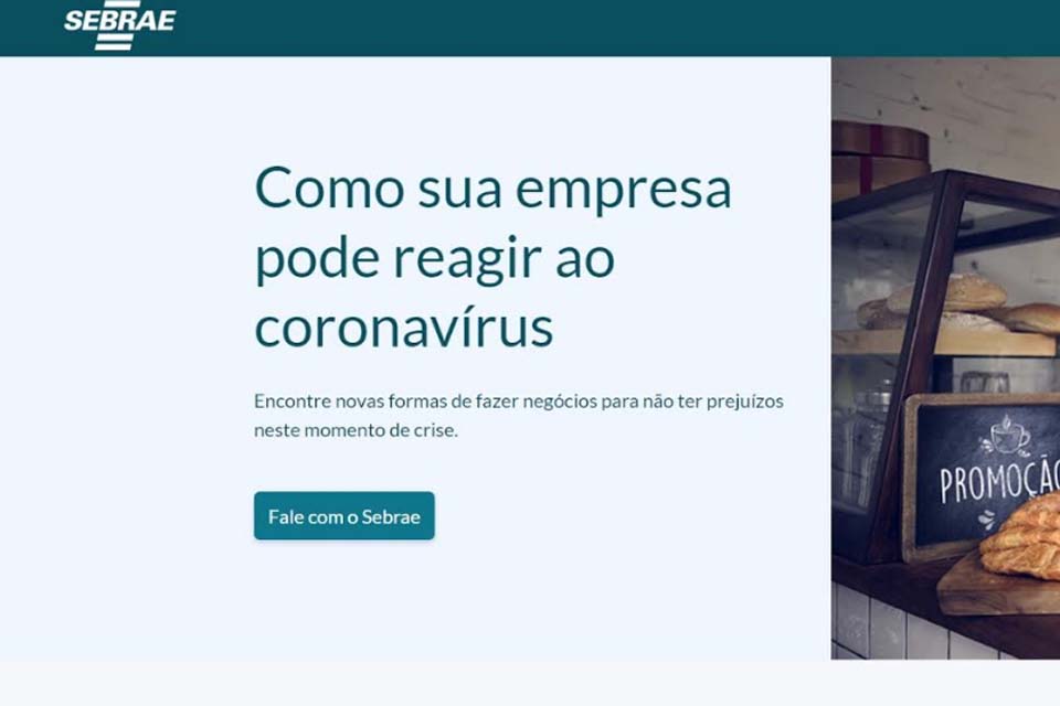 Sebrae lança página na internet com orientações para empresários sobre como reagir à pandemia