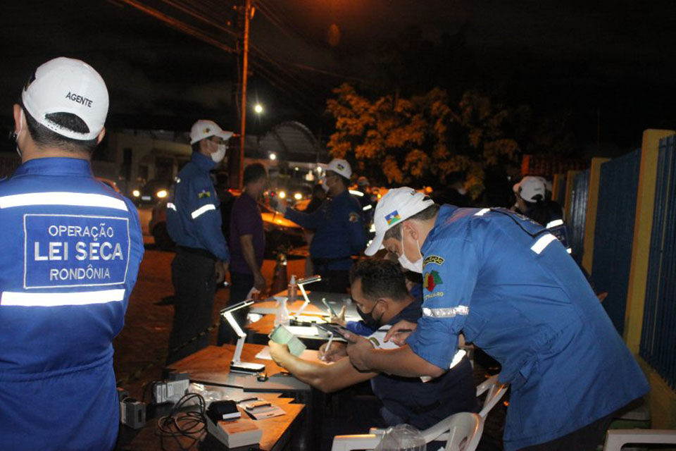 Operação Lei Seca em Rondônia; 194 Condutores autuados sob influência alcoólica e 98 Prisões por crime de embriaguez