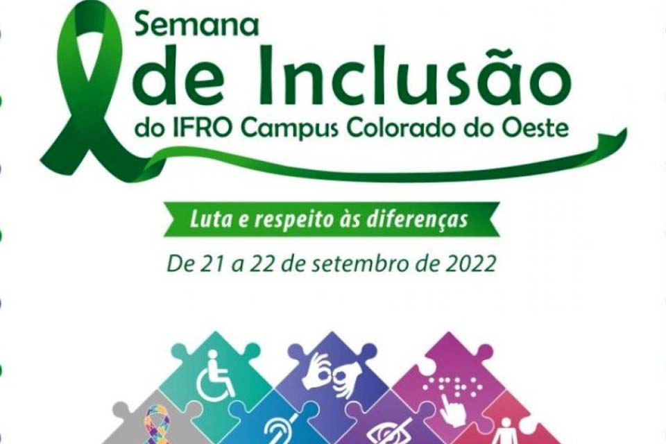 Instituto Federal de Educação, Ciência e Tecnologia realiza a 1ª Semana de Inclusão