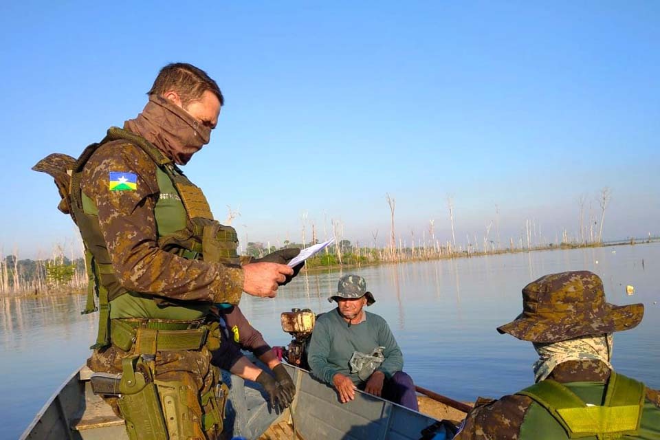 Batalhão de Polícia Ambiental realiza fiscalização para combater pesca clandestina em Rondônia