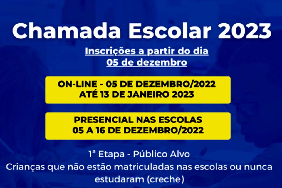 Semed divulga data do lançamento do edital para a chamada escolar 2023