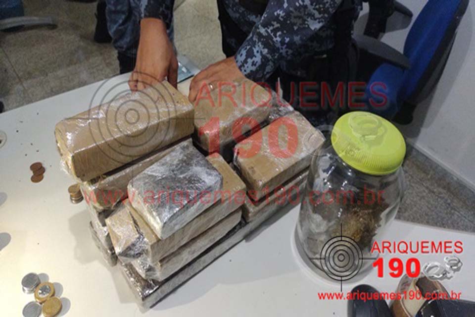 PM prende casal com mais de 7 Kg de Maconha em Ariquemes