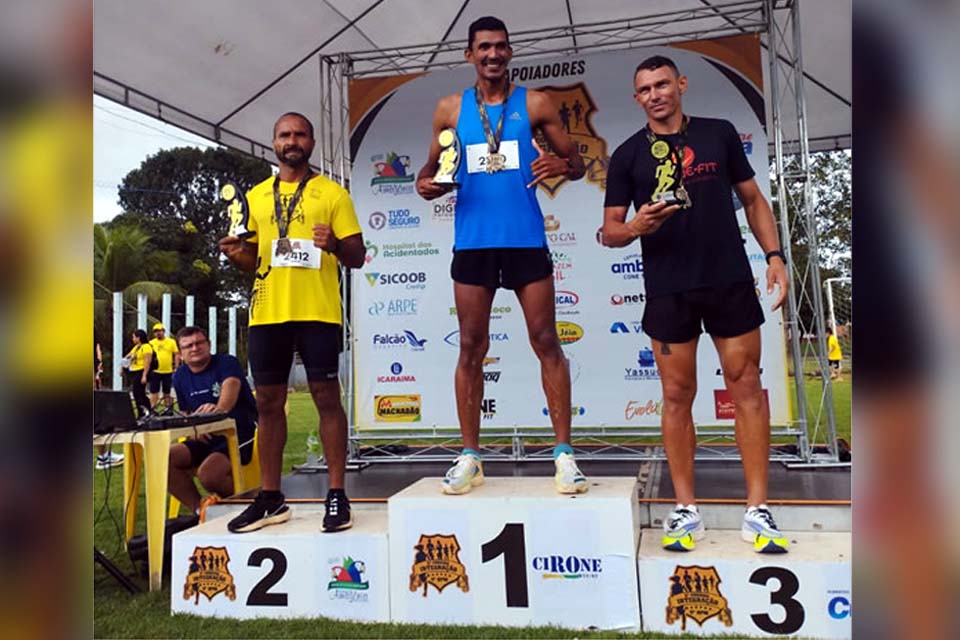 Atleta de Ouro Preto do Oeste conquista 1° lugar na 2ª Corrida Integração do 4° BPM, em Cacoal