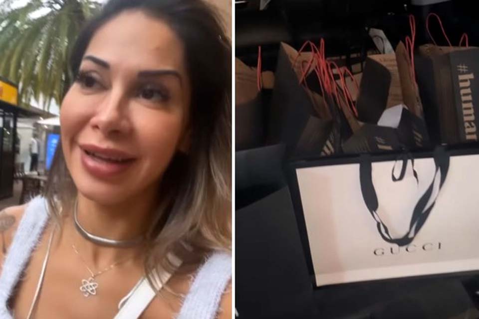 Maíra Cardi gasta com diversas compras e diz que banco 'achou que fosse clonagem'