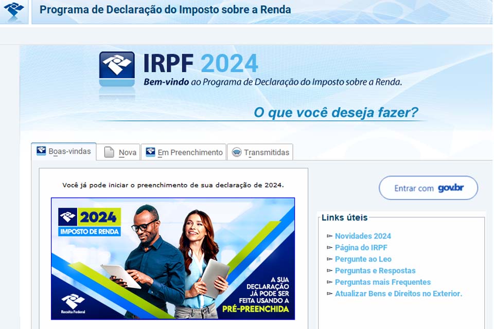 Programa do Imposto de Renda 2024 já está disponível para download