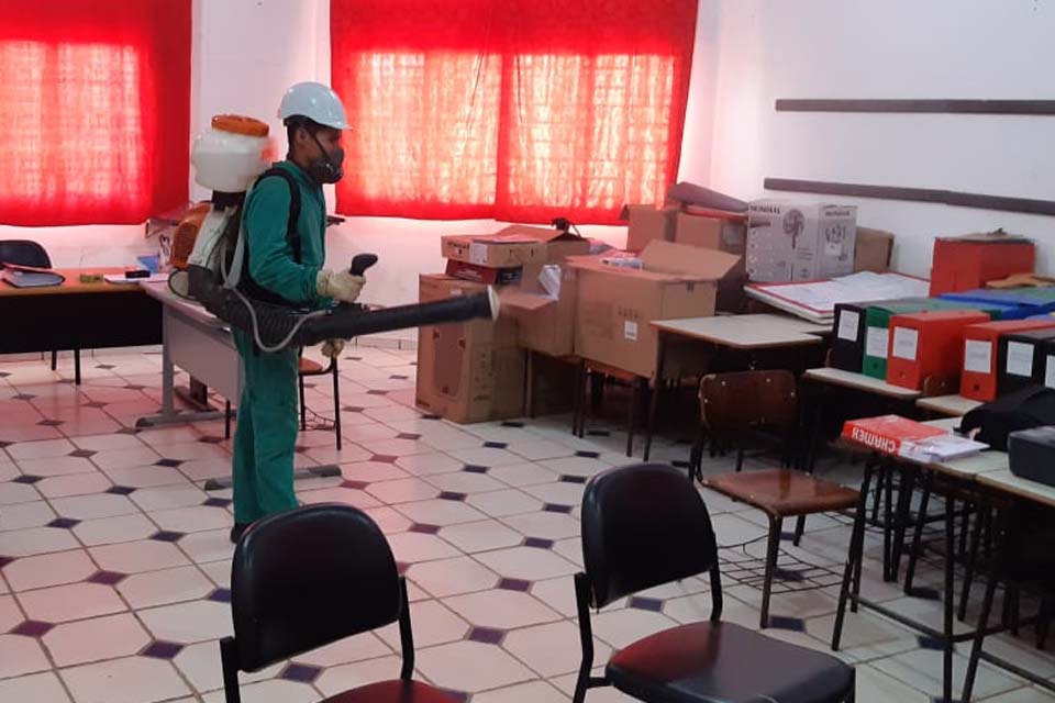 Escolas do Cone Sul recebem segunda etapa de sanitização e estão aptas para receberem alunos e professores