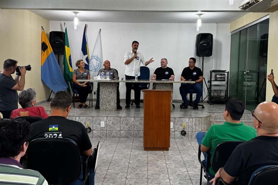 SINTERO e outras entidades sindicais se reúnem com Léo Moraes para ouvir propostas relacionadas às/aos servidoras/es municipais