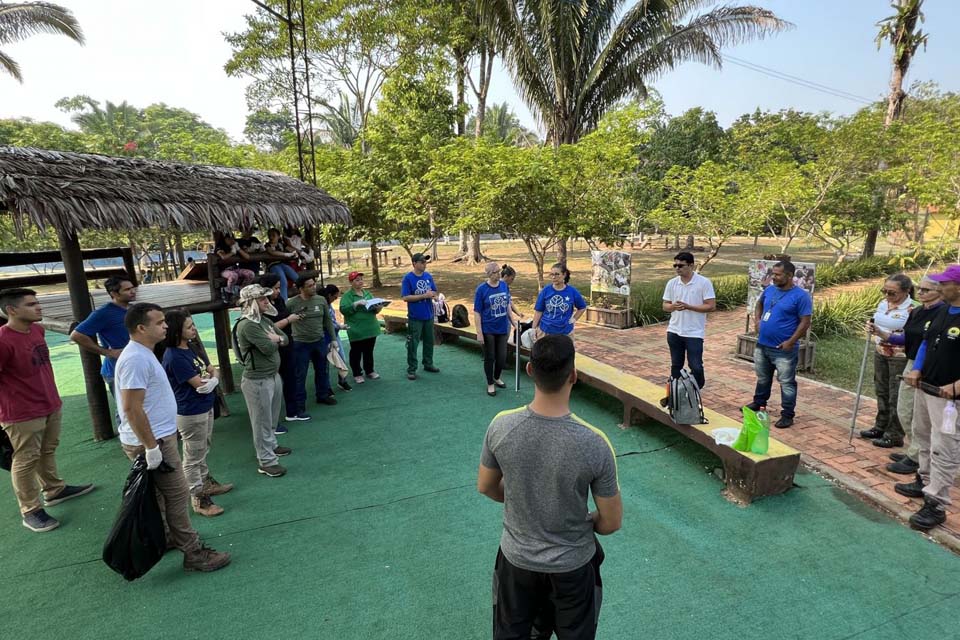 Preservação: Mutirão realiza limpeza no Parque Natural de Porto Velho