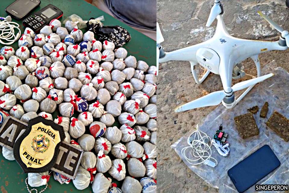 Criminosos usam drone e lançam bolinhas de drogas para abastecer presídio