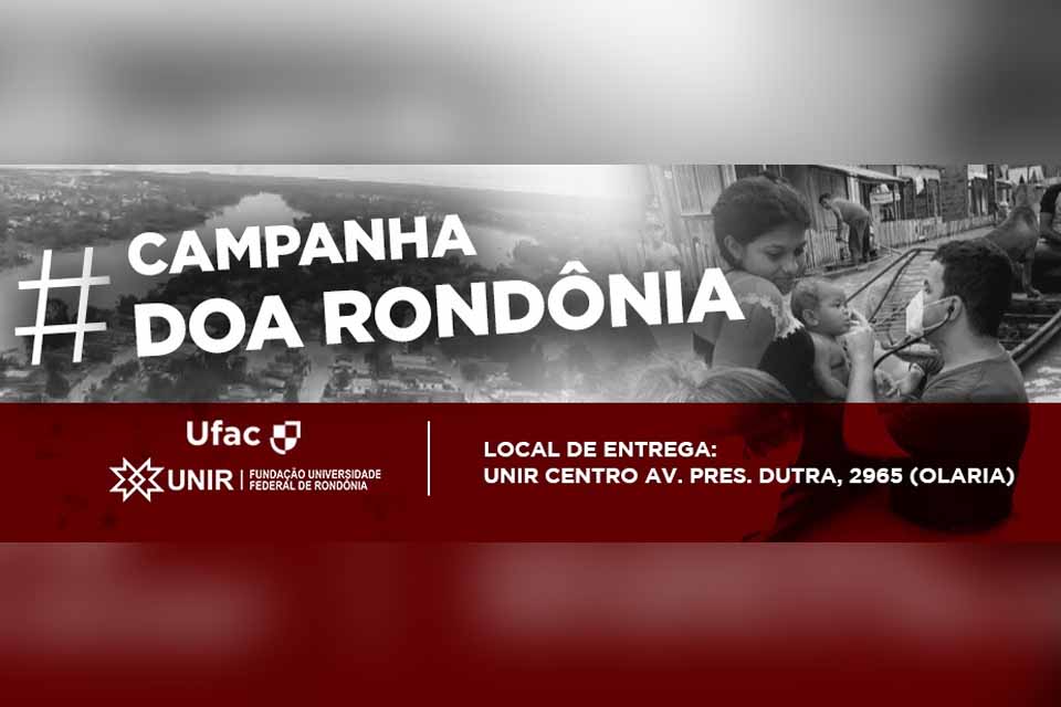 Campanha Doa Rondônia visa arrecadar donativos para afetados pela enchente no Acre