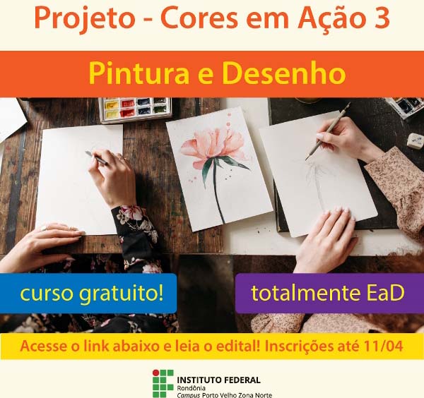 Prorrogadas até dia 11 as inscrições dos projetos de música e artes do Campus Porto Velho Zona Norte