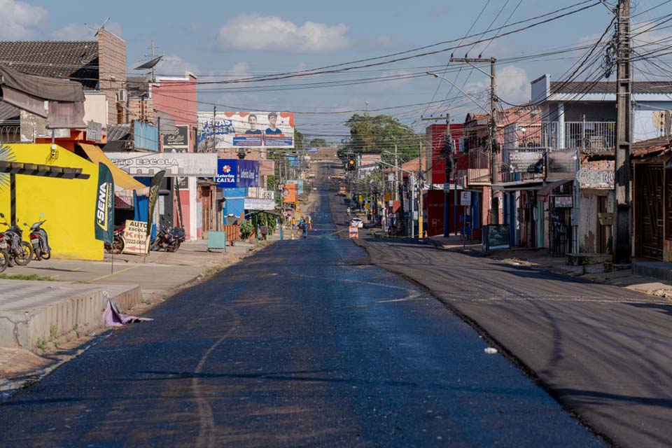 Recapeamento na avenida Campos Sales chega à fase final