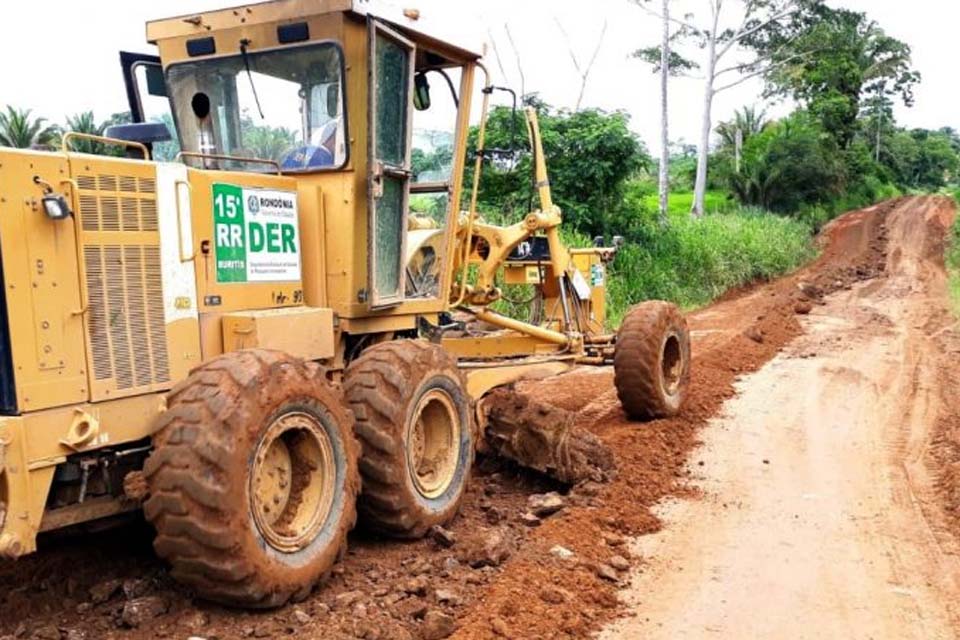 DER conclui 37 quilômetros de encascalhamento na RO-420, que liga Buritis ao Distrito de Rio Branco