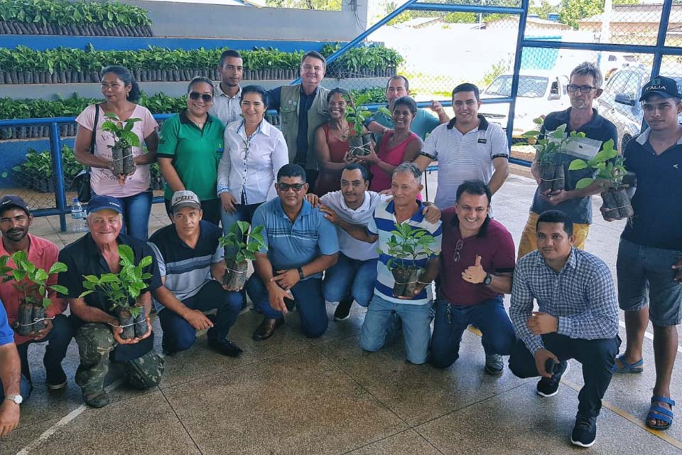Governo de Rondônia entrega mais de 12 mil mudas de café clonal para produtores 