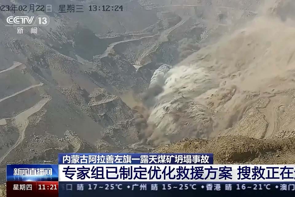 Desabamento em mina deixa quase 50 mineradores desaparecidos na China