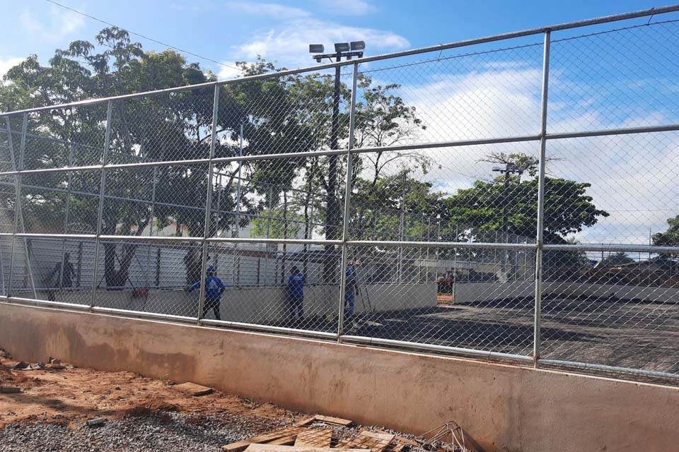 Porto Velho: Obras da praça do Cohab seguem em ritmo acelerado