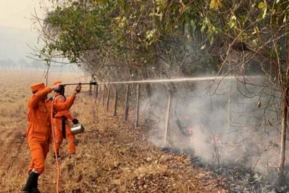 Em Costa Marques ações de combate a incêndios florestais são intensificadas 