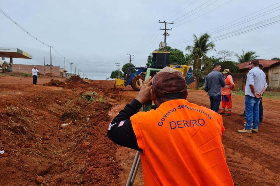 DER inicia obra de pavimentação asfáltica na RO-370 no perímetro urbano de Alto Alegre dos Parecis