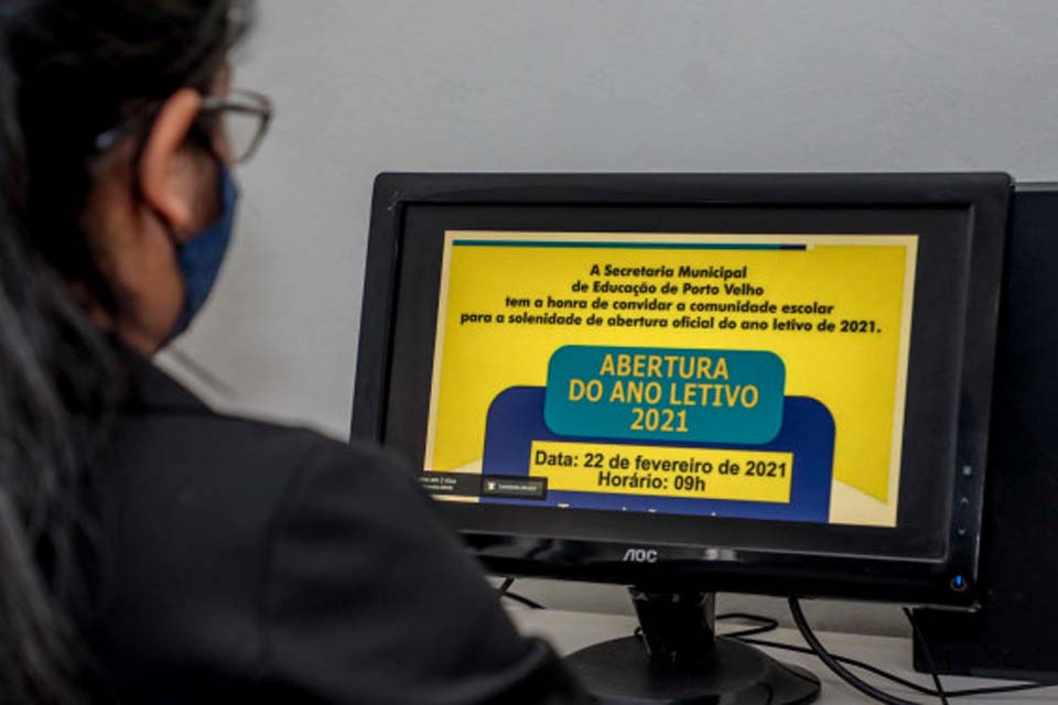 Ano letivo na rede municipal de Porto Velho inicia na segunda-feira (22); todas atividades escolares acontecerão de forma remota