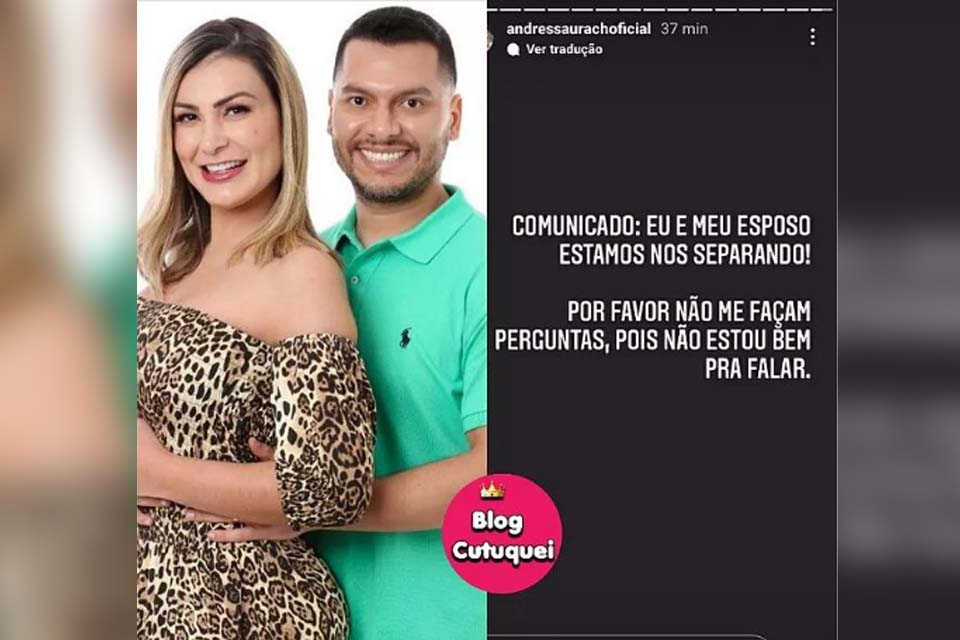 Casamento de Andressa Urach chega ao fim; modelo lamenta: 'Não estou bem'