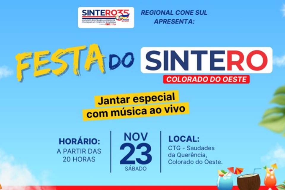 SINTERO convida a categoria para jantar especial em Colorado