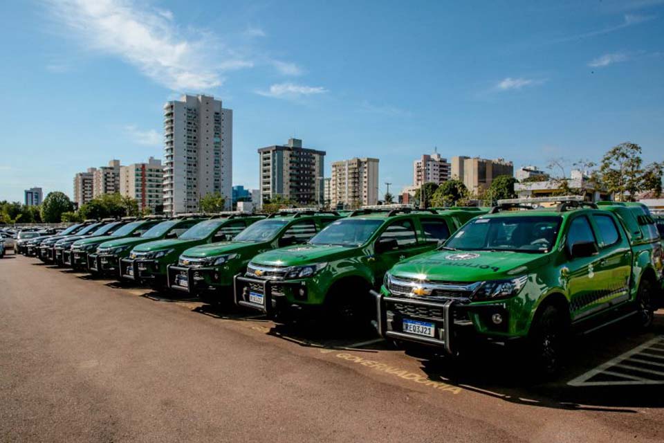 Viaturas e equipamentos são entregues pelo Governo de Rondônia para fortalecimento das ações da Segurança Pública