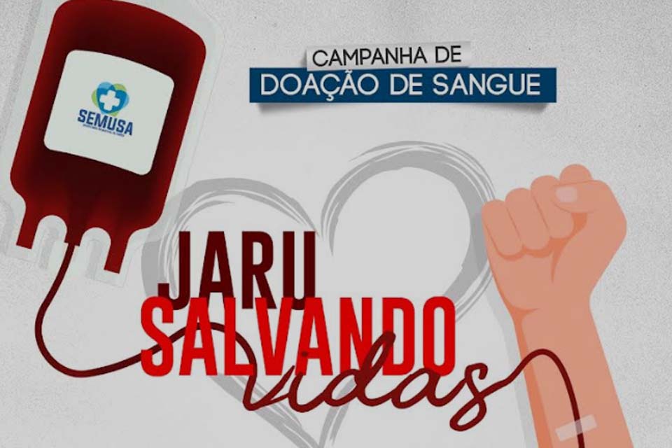 Município receberá equipe da Fhemeron nos dias 13 e 14 para campanha de doação de sangue