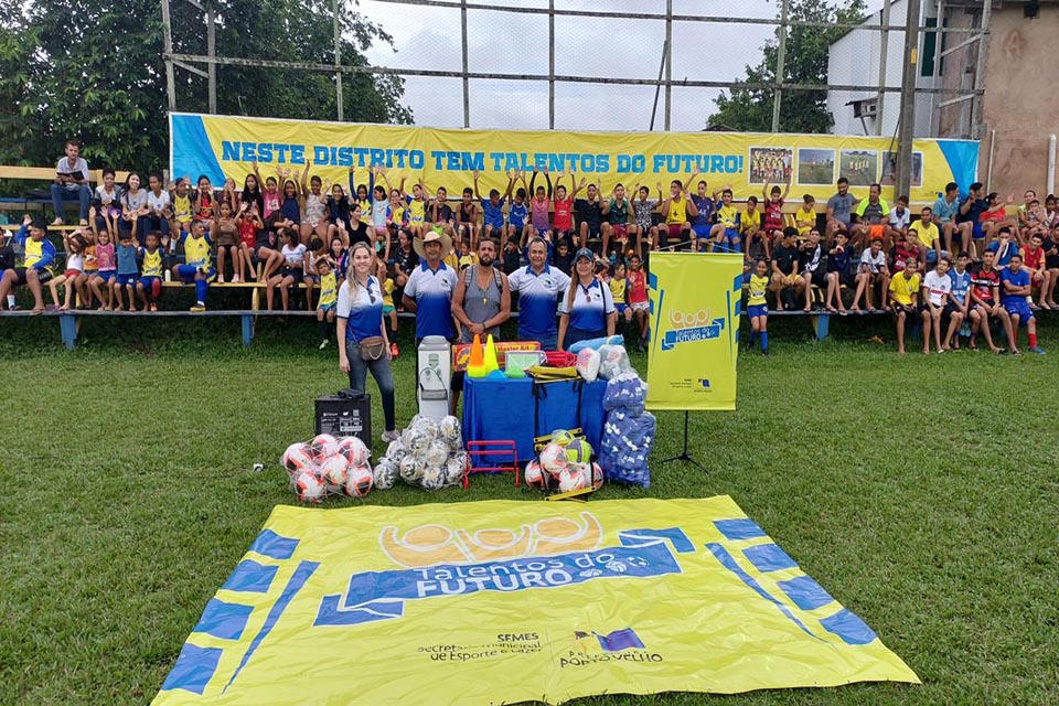 Distritos ribeirinhos recebem materiais esportivos para treinos do Talentos do Futuro