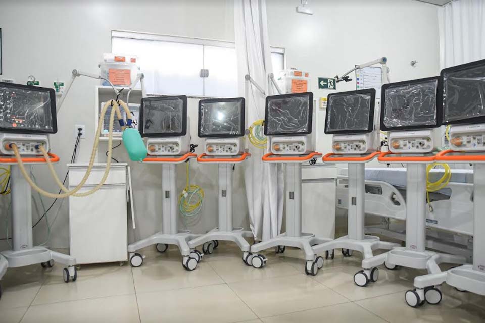 Hospital Municipal de Ji-Paraná recebe oito novos ventiladores mecânicos