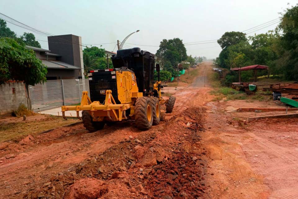 Obras de infraestrutura urbana são iniciadas em Santa Luzia do Oeste pelo governo