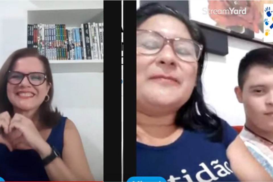 Live da Escola Tancredo Neves ensina e incentiva acolhimento de alunos com síndrome de Down