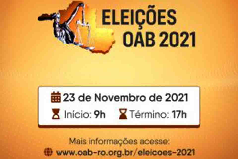 Eleições da OAB Rondônia acontecem nesta terça-feira, 22; confira os locais de votação