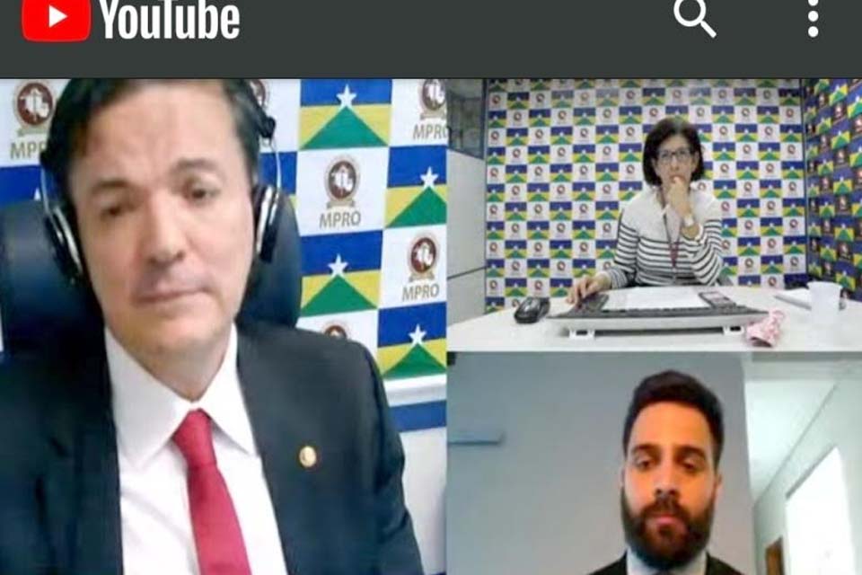 Em live sobre atuação do Ministério Público em Tempos de Pandemia promotores de Justiça abordam o trabalho das Promotorias de Justiça Criminais