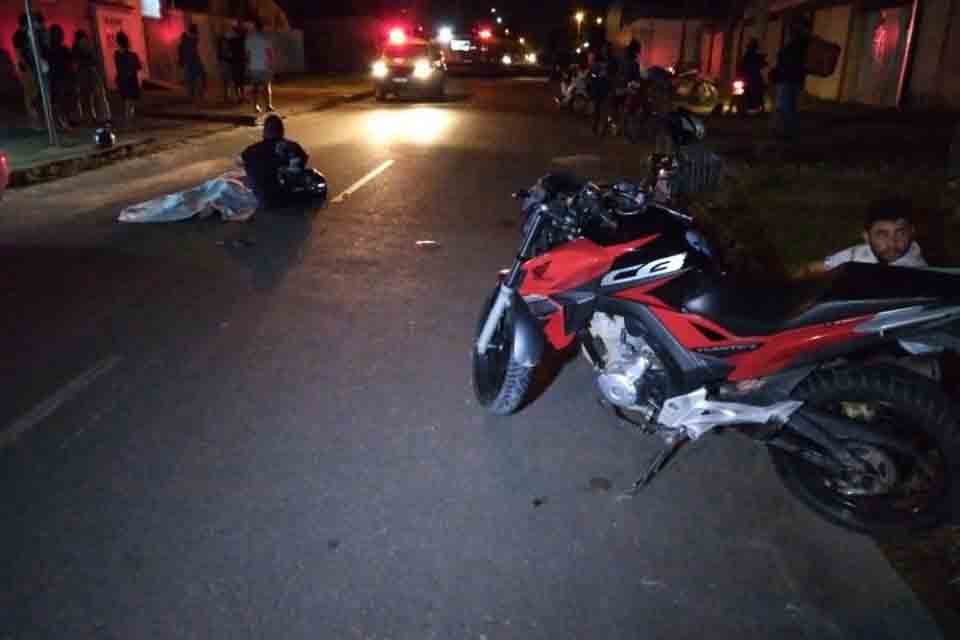   Jovem morre após colisão entre motocicletas em Ji-Paraná