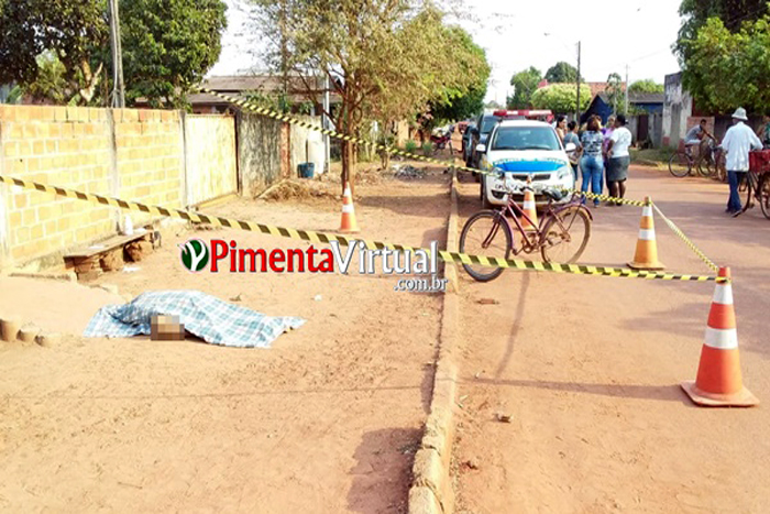 Homem é encontrado morto a tiros na Avenida fortaleza em Pimenta Bueno