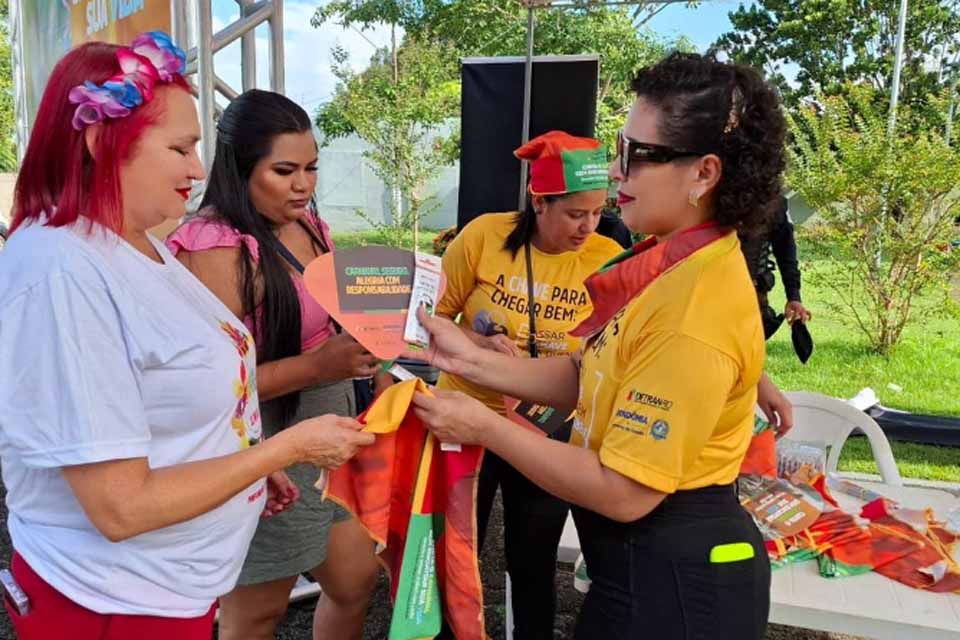 Campanha “Carnaval Seguro. Alegria com Responsabilidade” leva educação de trânsito no final de semana em Porto Velho