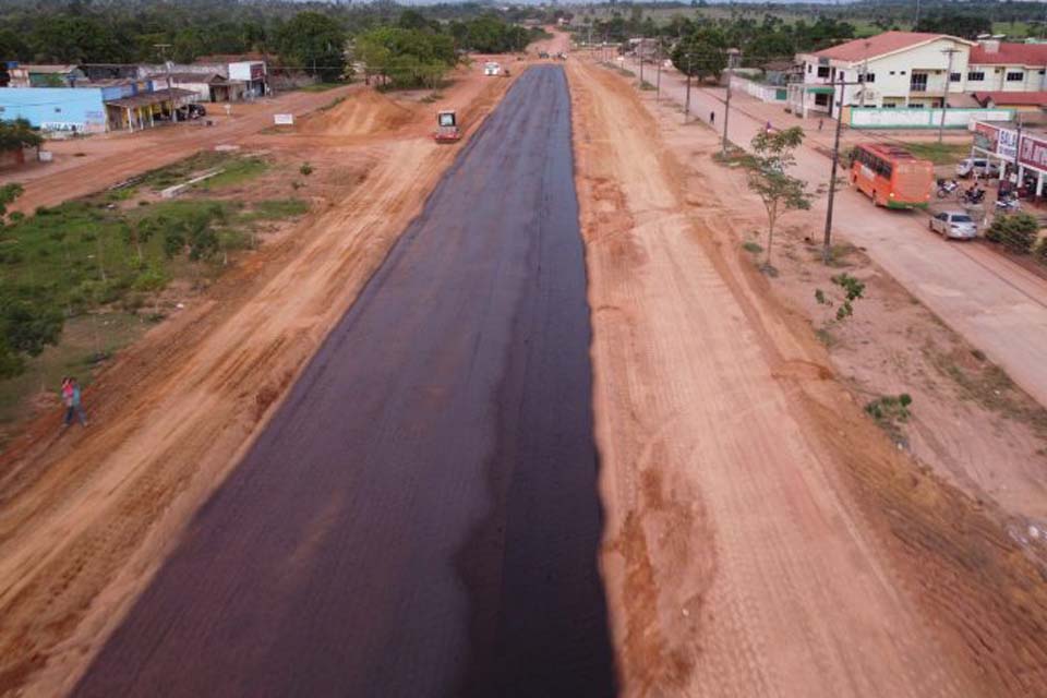 DER investe na infraestrutura com microrrevestimento no distrito Nova Dimensão