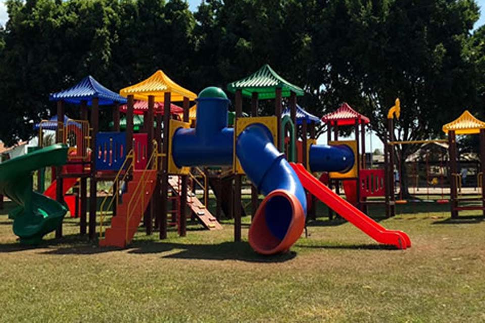 Estância Turística contará com mais três playgrounds; quarto playground já funcionam no Bosque Municipal