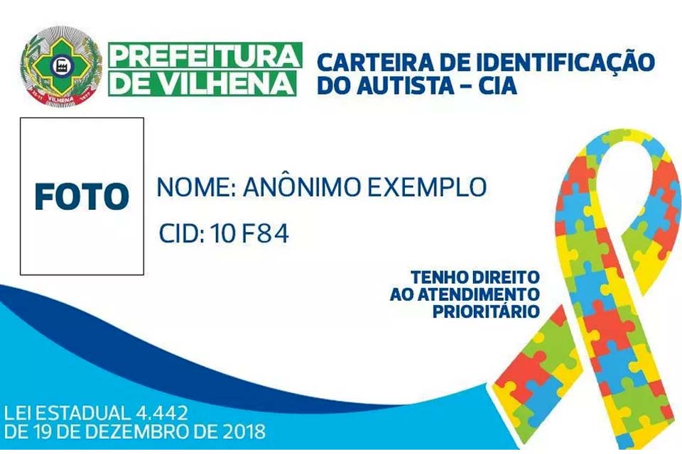 Carteira de Identificação do Autista passa ser emitida no município 