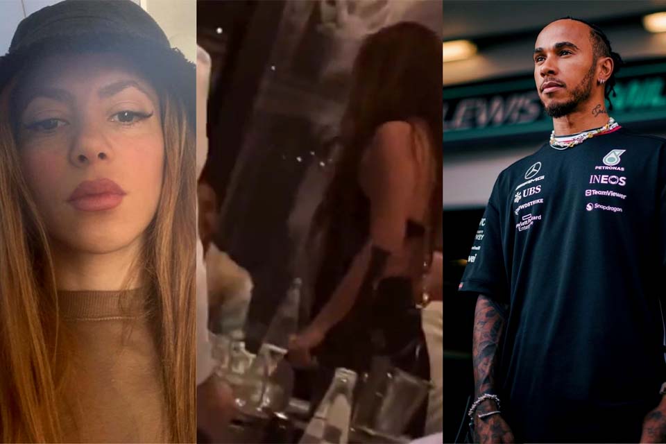 Lewis Hamilton e Shakira se encontram em restaurante e levantam suspeita de romance