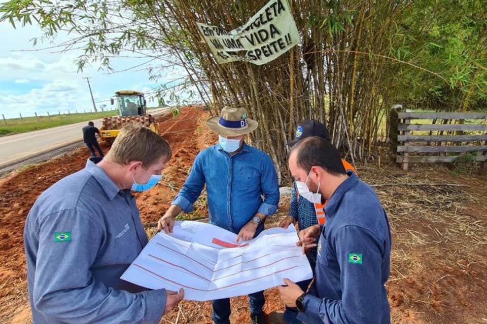 Obras são acompanhadas pela equipe técnica do programa “Gestão na Estrada”